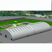 LF acero espacial estructural marco techo barril de almacenamiento de carbón estructura del patio de almacenamiento para planta de cemento